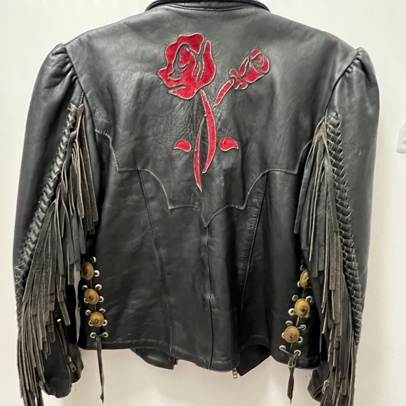 Vintage Leather Motorcycle Jacket - Picture 2 of 4